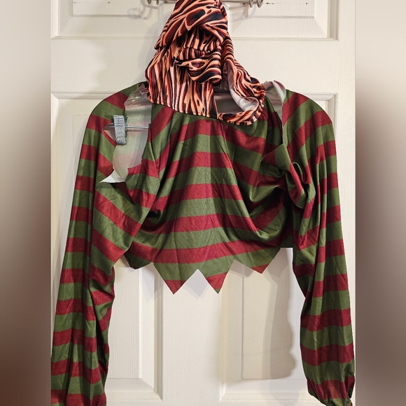 Leg Avenue Dream Killer Size Medium Multicolor Stripes - Picture 6 of 14